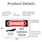 Signmission Hot Surface Sign, 18 in H x 24 in W, Plastic, Hot Surface Do Not Touch OS-2PACK-DS-P-1824-L-1363 - alternate 9